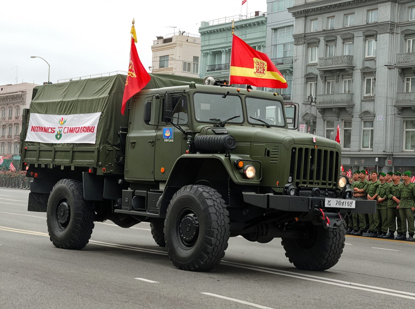 Армейский грузовик Урал 43206