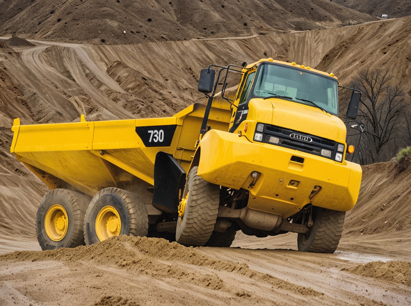 Самосвал Caterpillar 735