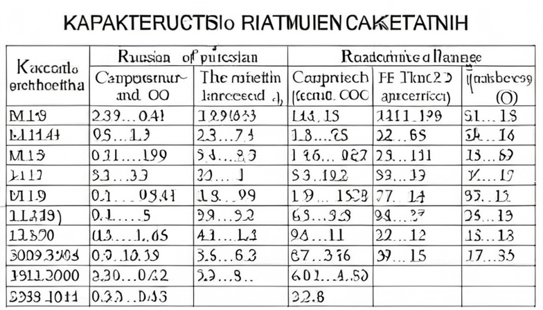Рабочие характеристики