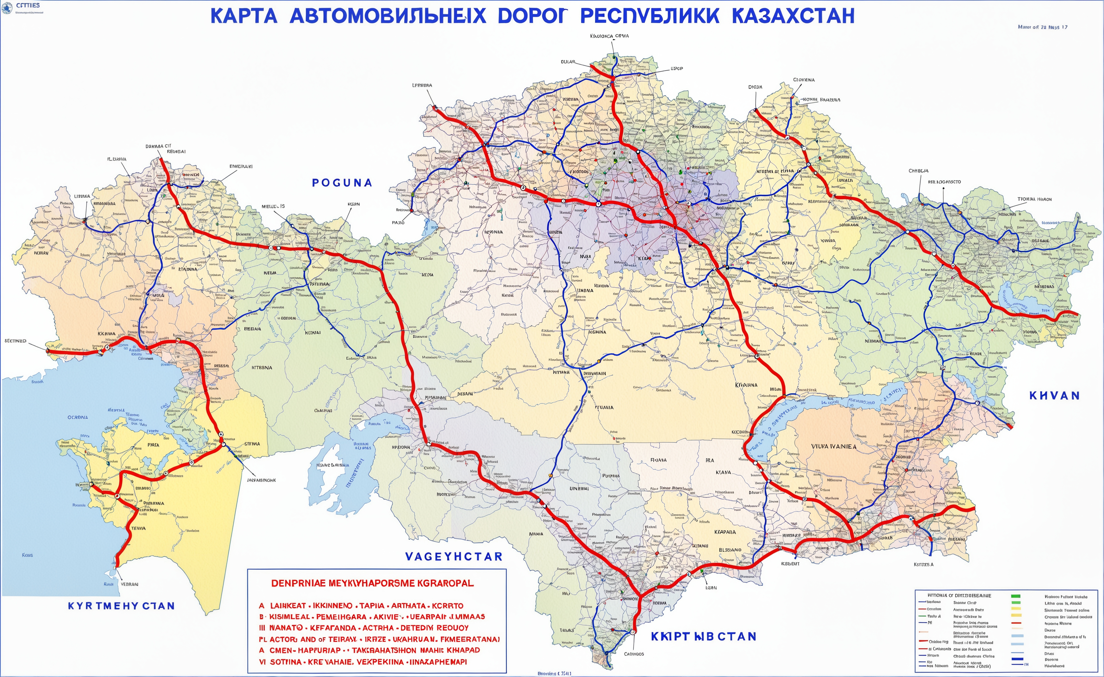 Автомобильные дороги Казахстана