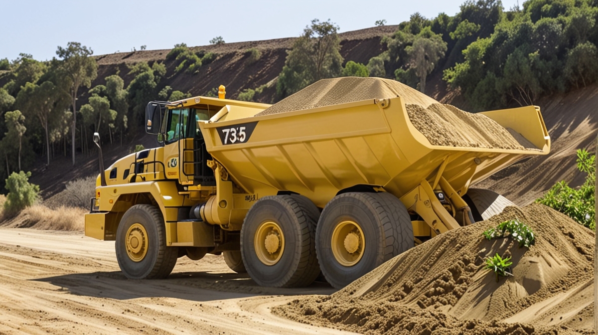 Самосвал Caterpillar 735