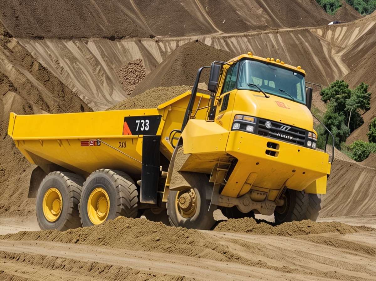 Caterpillar dump truck