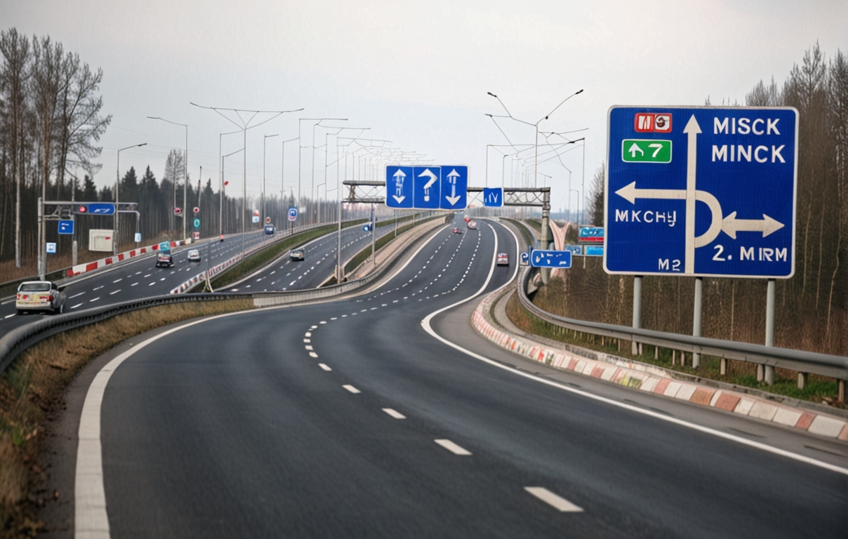 Сеть автомобильных дорог Белоруссии  