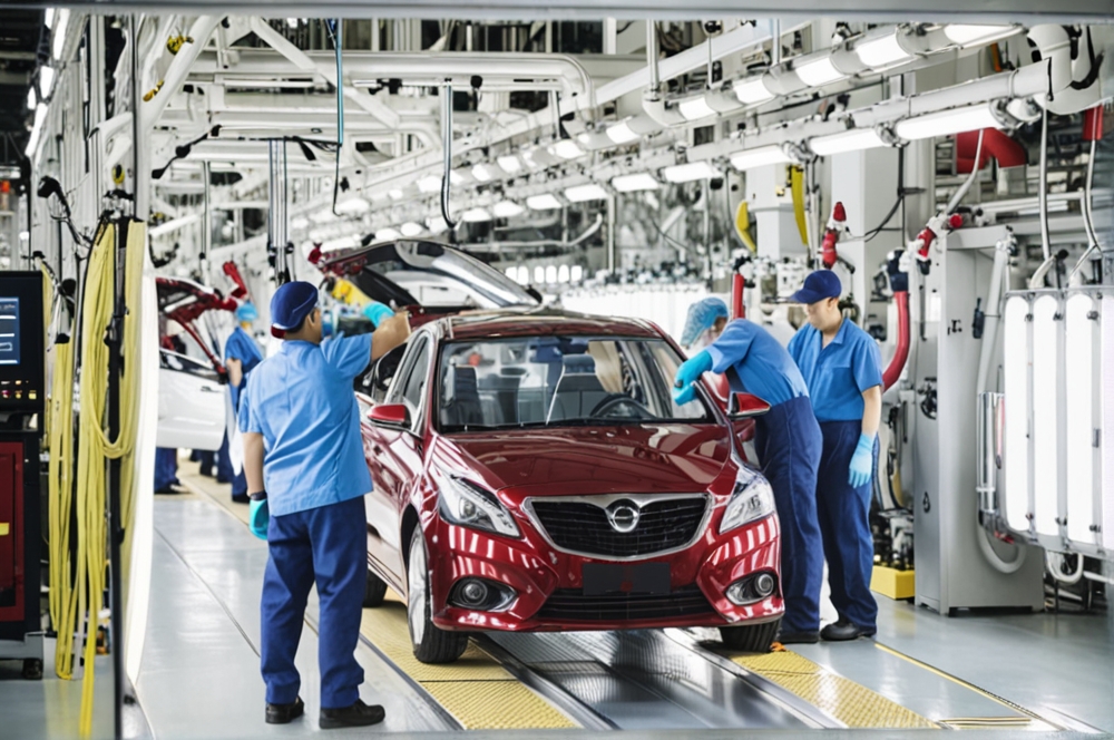 Производство на заводе UzAuto Motors