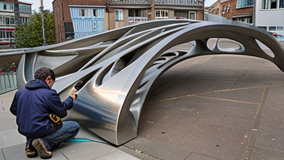 мост, сделанный полностью на 3D принтере