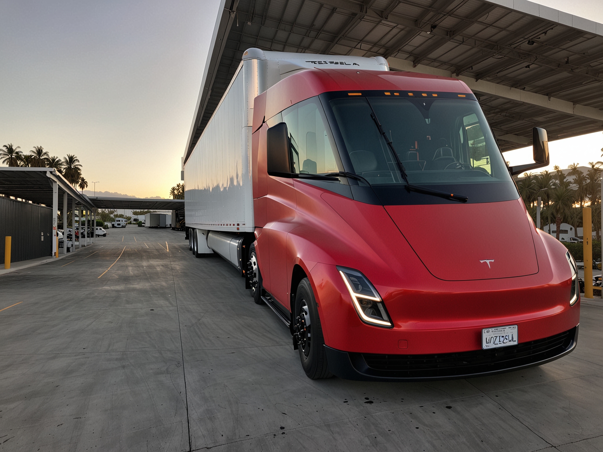 Электрический грузовик Tesla Semi