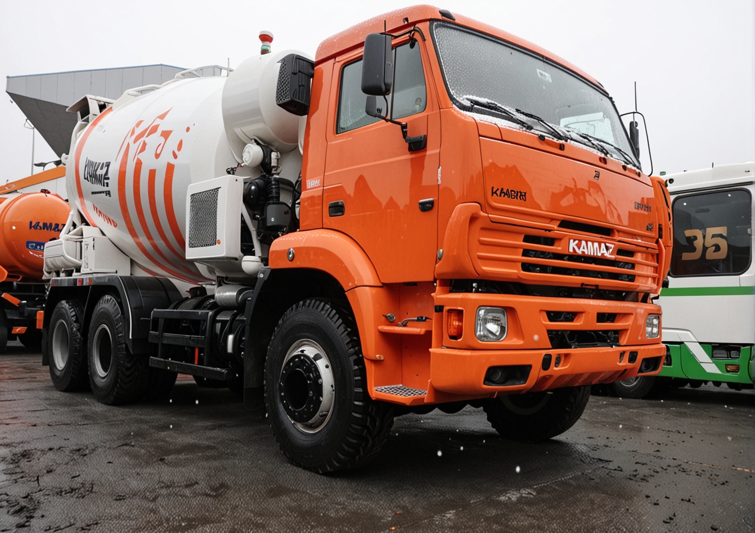 автобетоносмеситель на шасси камаз