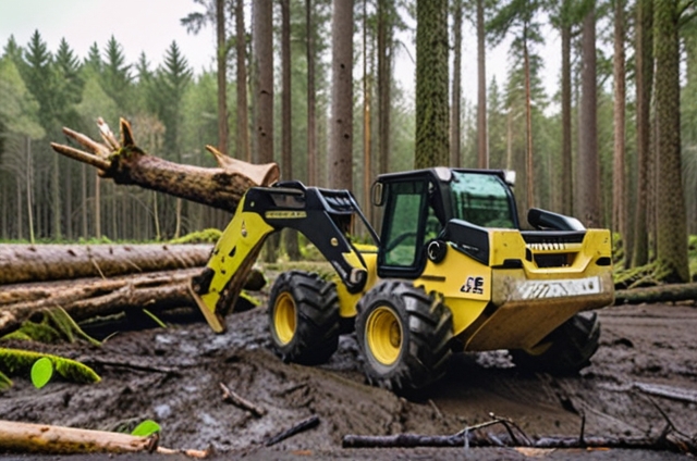 Трелевочный трактор Caterpillar 525