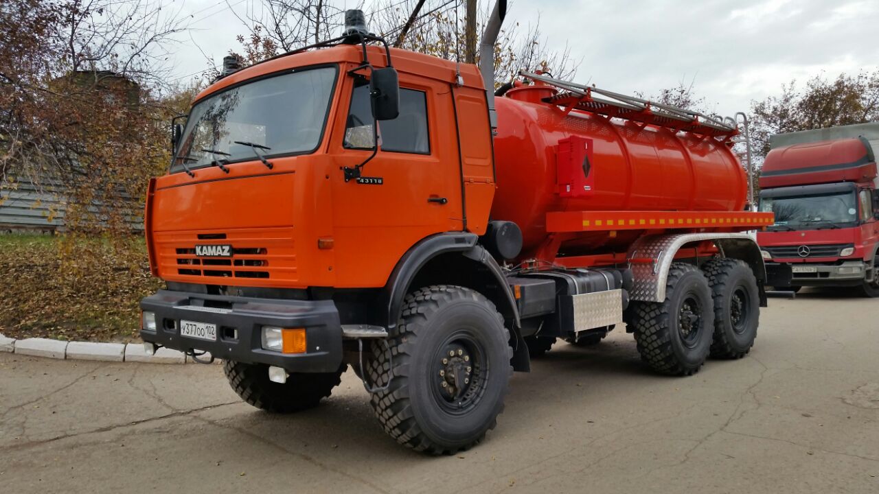 перевозка опасных грузов грузовиком КАМАЗ-43118