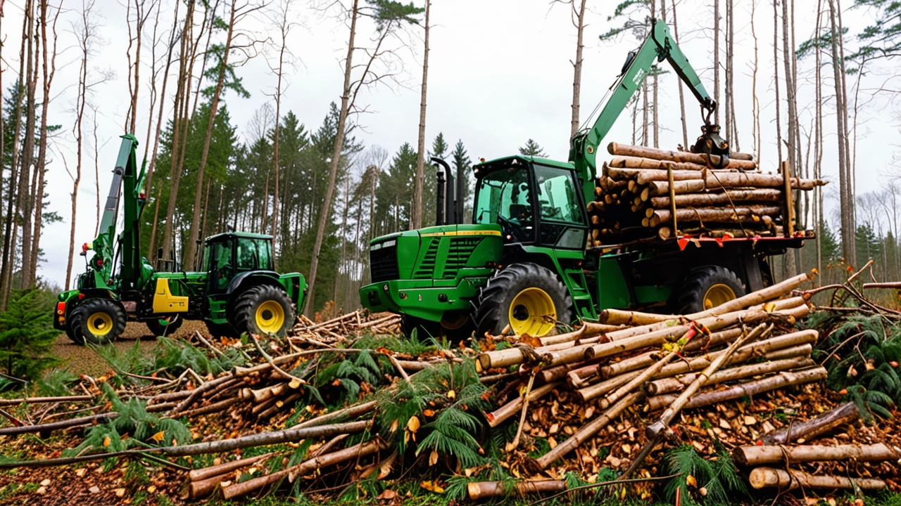 производство и продажа лесозаготовительной техники
