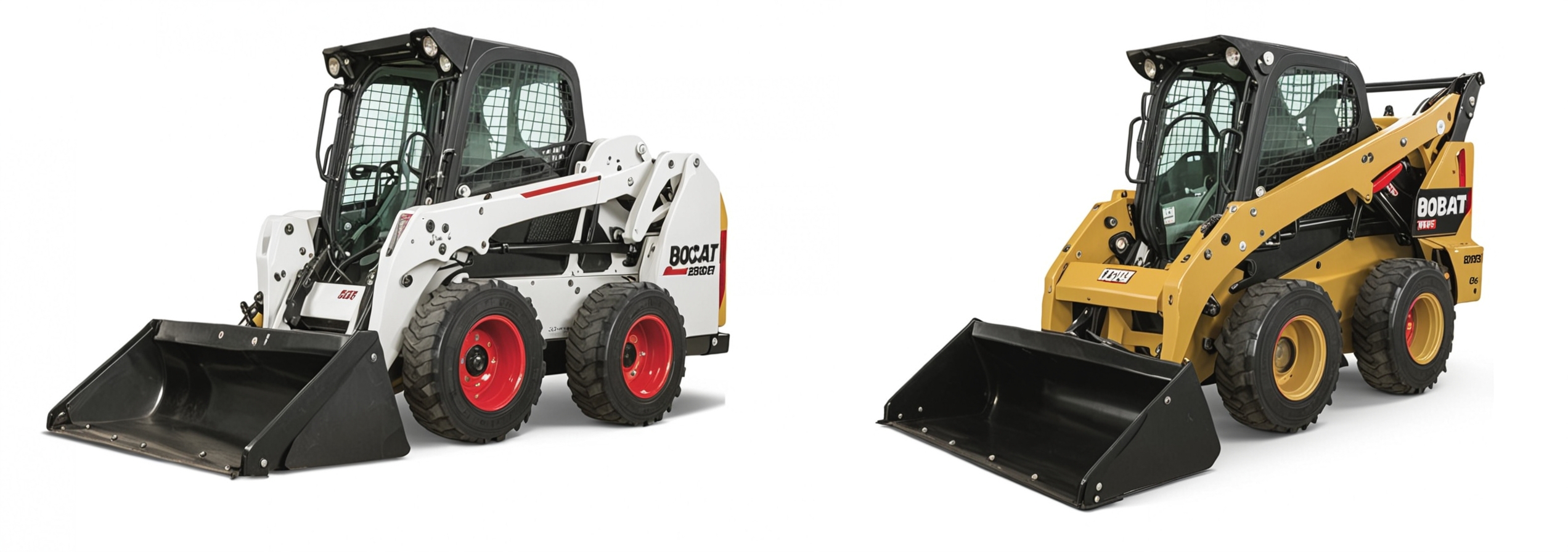 мини-погрузчики Bobcat и Caterpillar