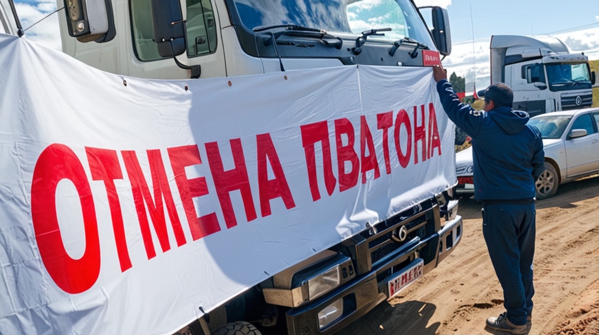 протест дальнобойщиков против системы Платон
