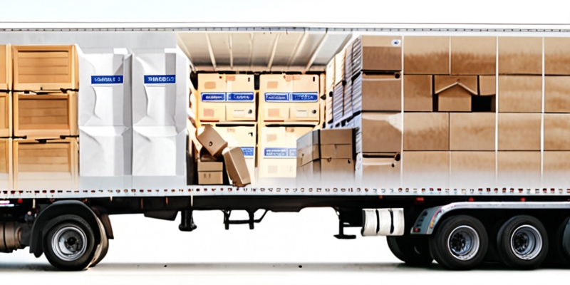 размещение груза в кузове автомобиля