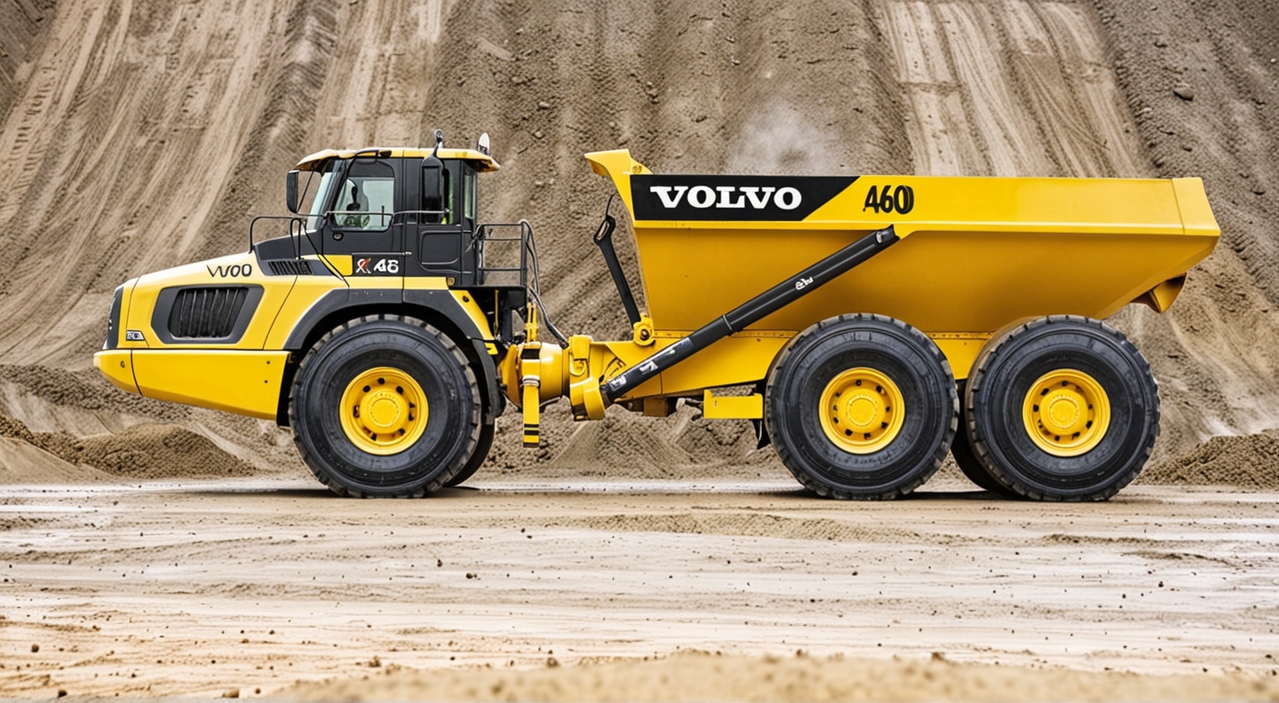 карьерный самосвал с шарнирно-сочленённой рамой для перевозки горной породы