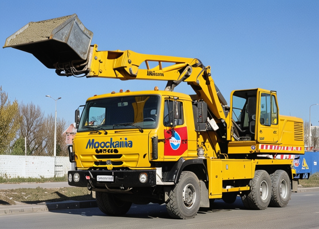 автомобильный экскаватор на шасси КАМАЗ