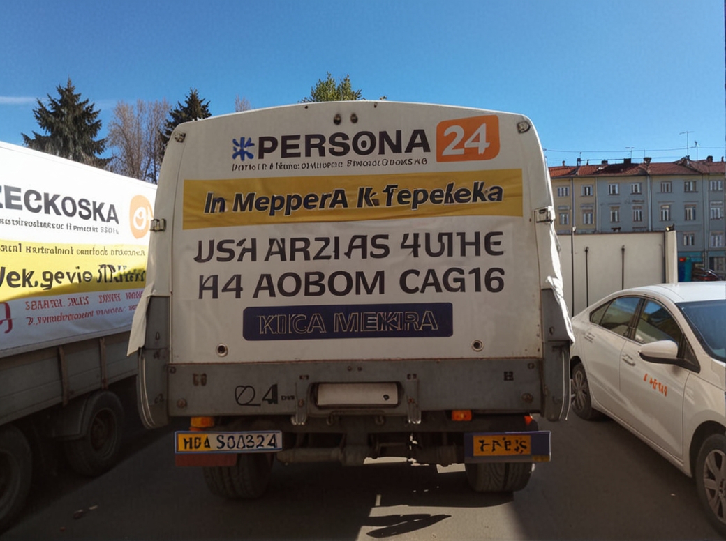 реклама на грузовых тентах