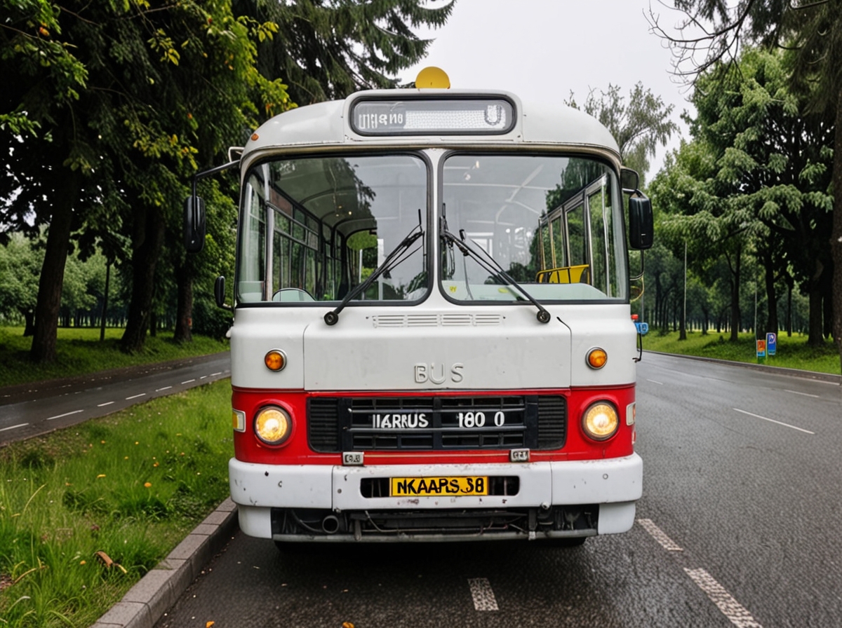 транспортный парк автобусов для пассажирских перевозок 